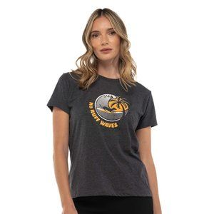 Fetch The Sun Women's Surf T-Shirt | Charcoal NWT Dog Mom Tee, Organic Cotton